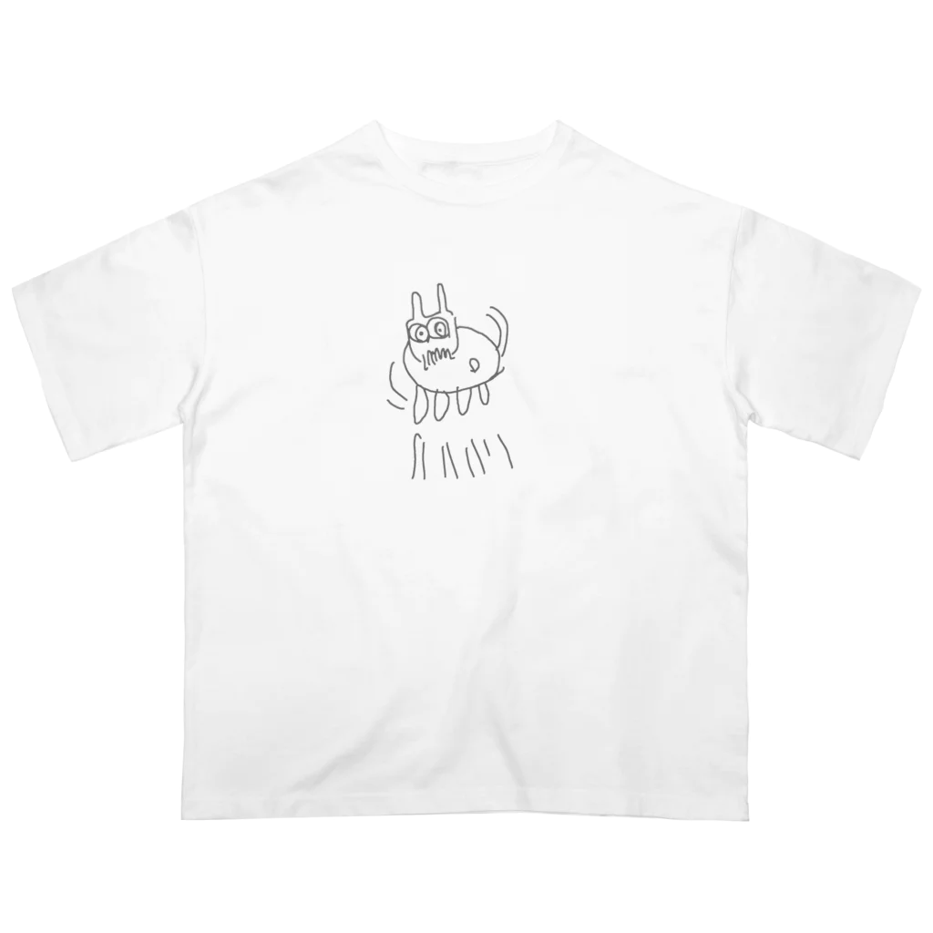 朝のキジバトの跳びあがる山羊 オーバーサイズTシャツ