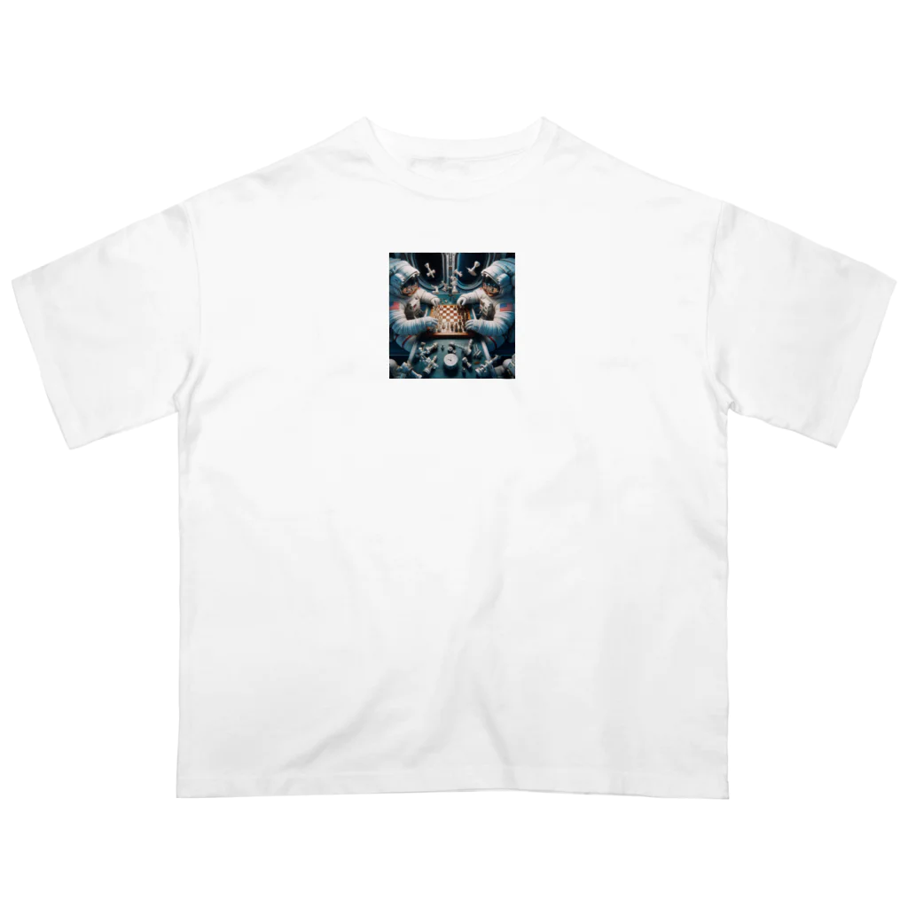 syuurviveの宇宙飛行士の戯れ オーバーサイズTシャツ