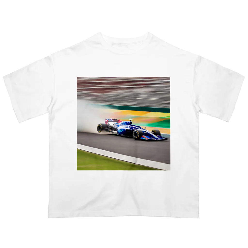 the blue seasonのスピードの彩り - F1レーシング オーバーサイズTシャツ