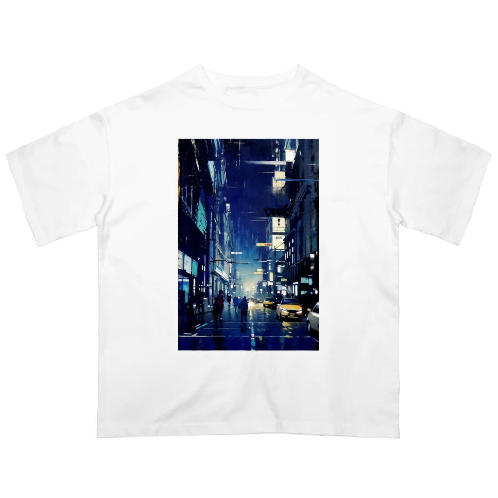 Blue planetのvol.2 青い街 オーバーサイズTシャツ