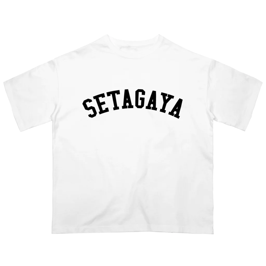 せたが屋さんの世田谷Tシャツ　ブラックロゴ(setagaya item) Oversized T-Shirt