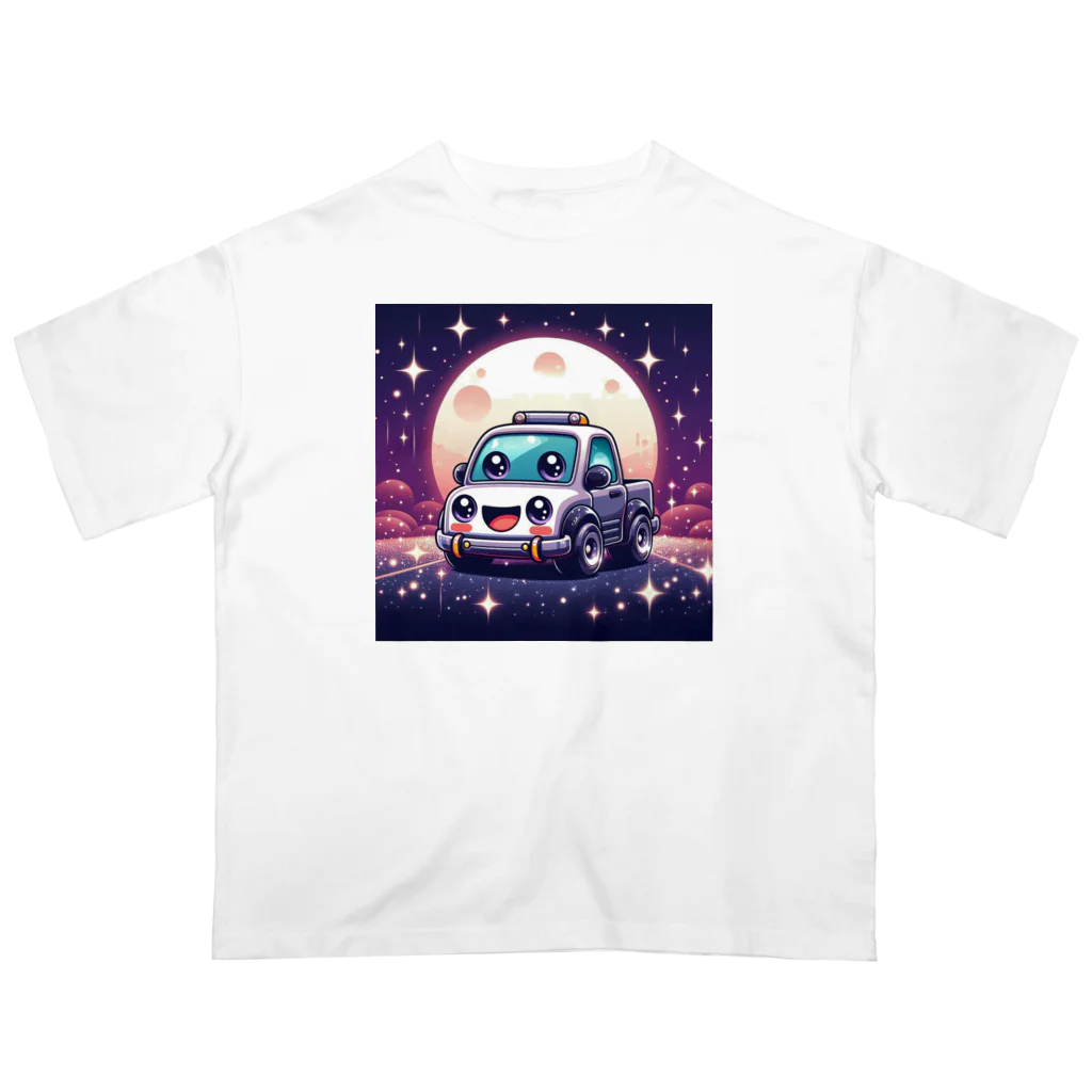 キャラクターズの可愛い車キャラクター Oversized T-Shirt