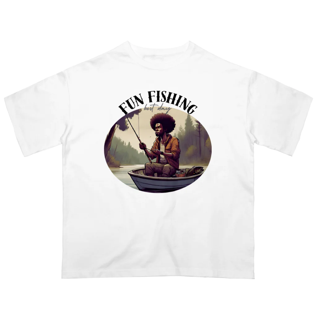 yukiyuki93のfishing lifeオリジナル Oversized T-Shirt