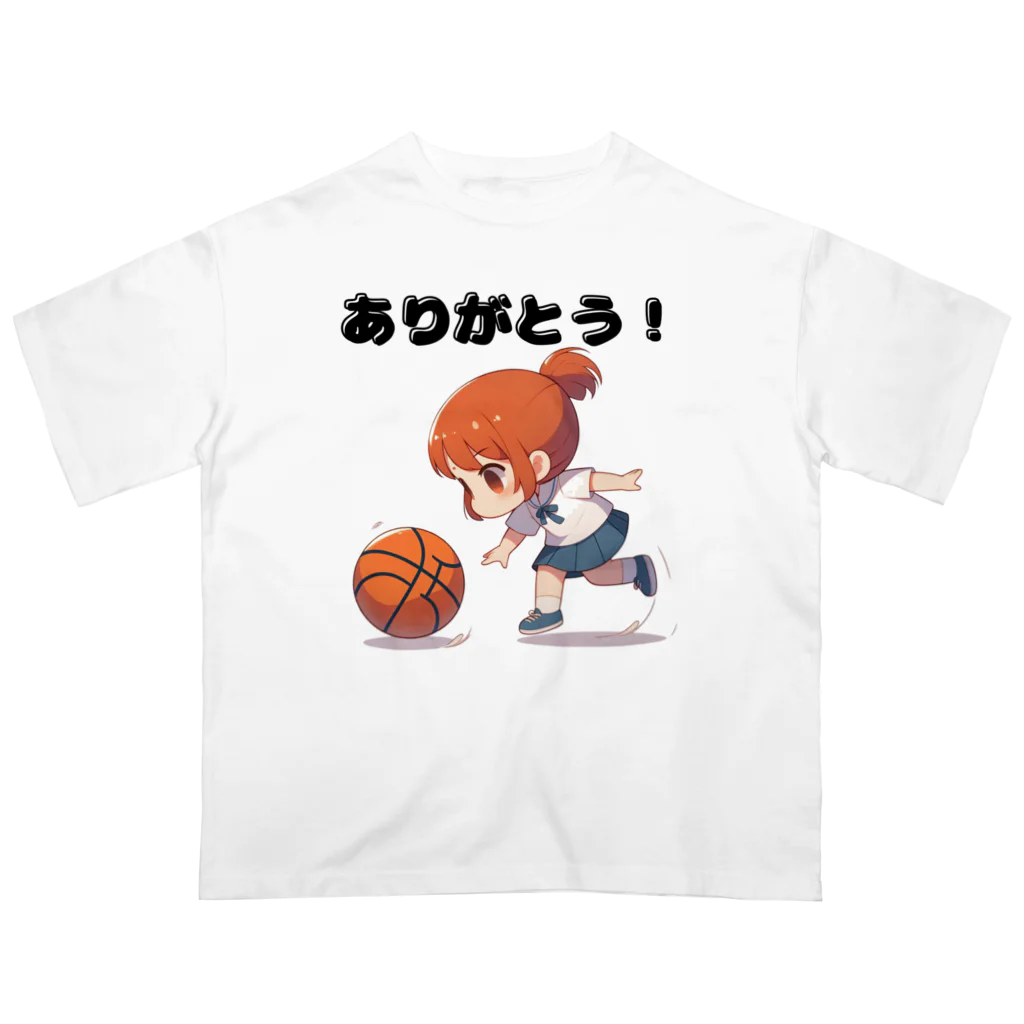 チェリモヤのガールズ バスケット 01 オーバーサイズTシャツ