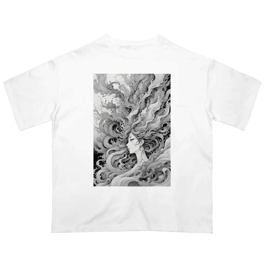 AI Fantasy Art Shopの【限定商品】Chaos③ Oversized T-Shirt