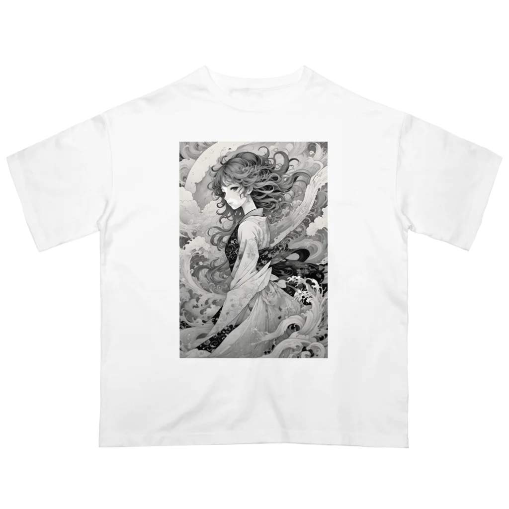 AI Fantasy Art Shopの【限定商品】Chaos④ Oversized T-Shirt