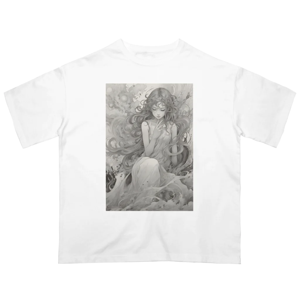 AI Fantasy Art Shopの【限定商品】Chaos⑨ Oversized T-Shirt