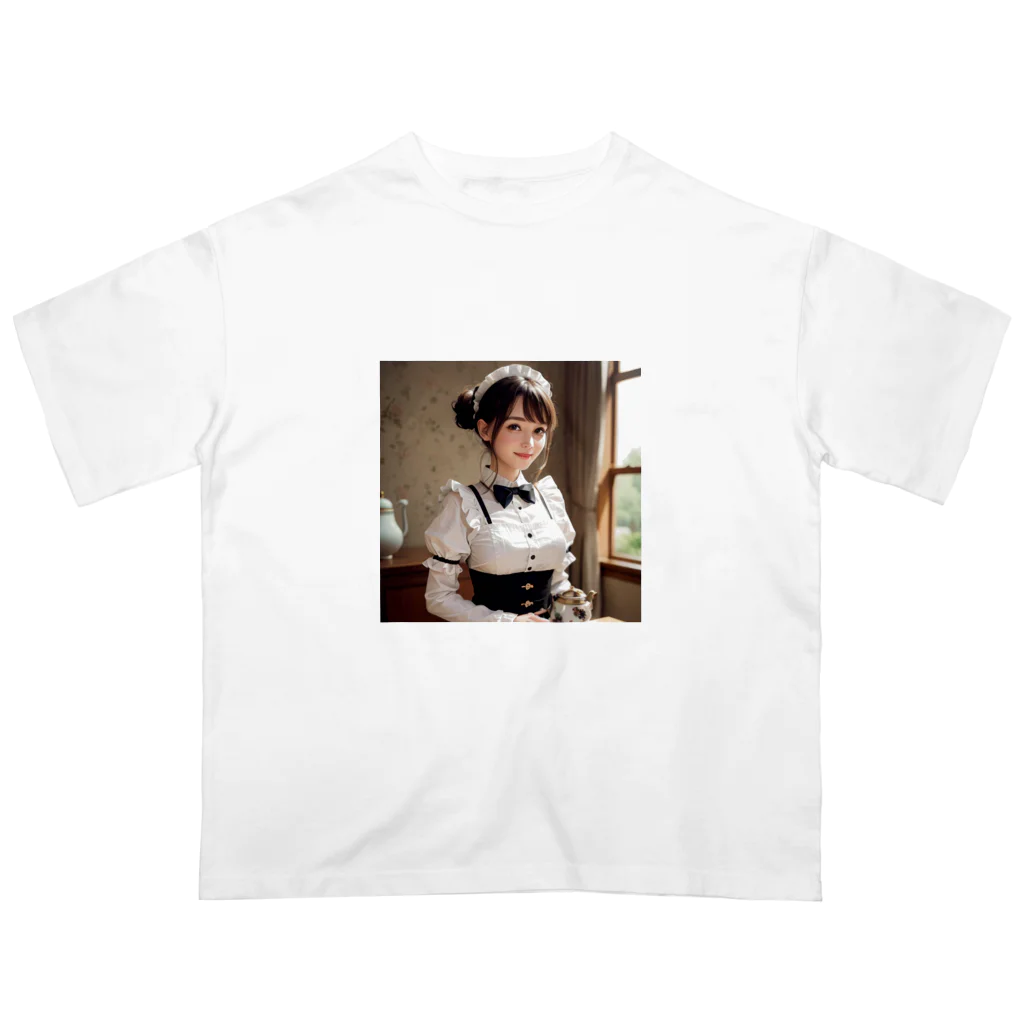 オリジナルグッズショップ KIJITORAのメイドさん Oversized T-Shirt