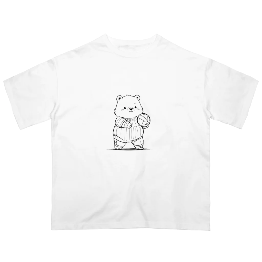 ganeshaのかわいいクマ Oversized T-Shirt