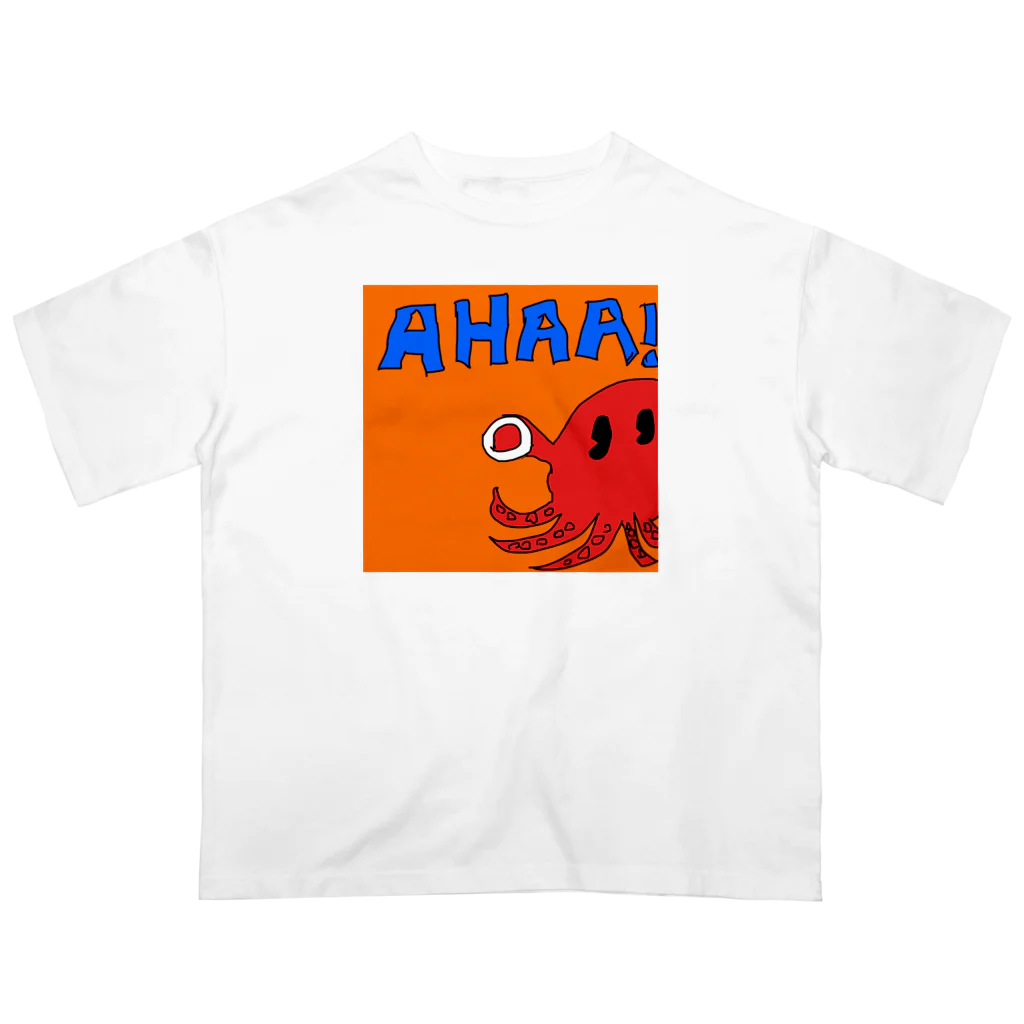 ゆる〜い動物ショップのAHAA!タコサン オーバーサイズTシャツ