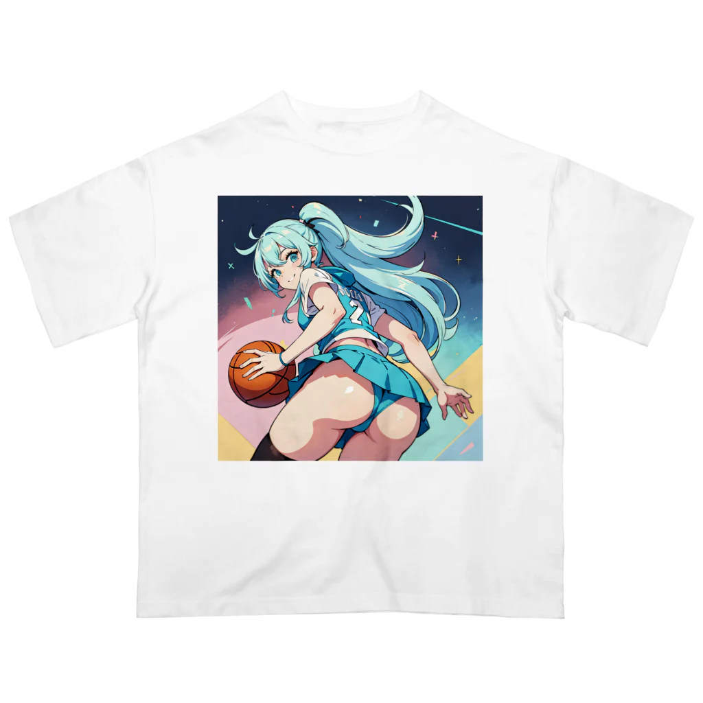 yozoraniyumeoの魔法バスケ少女 オーバーサイズTシャツ