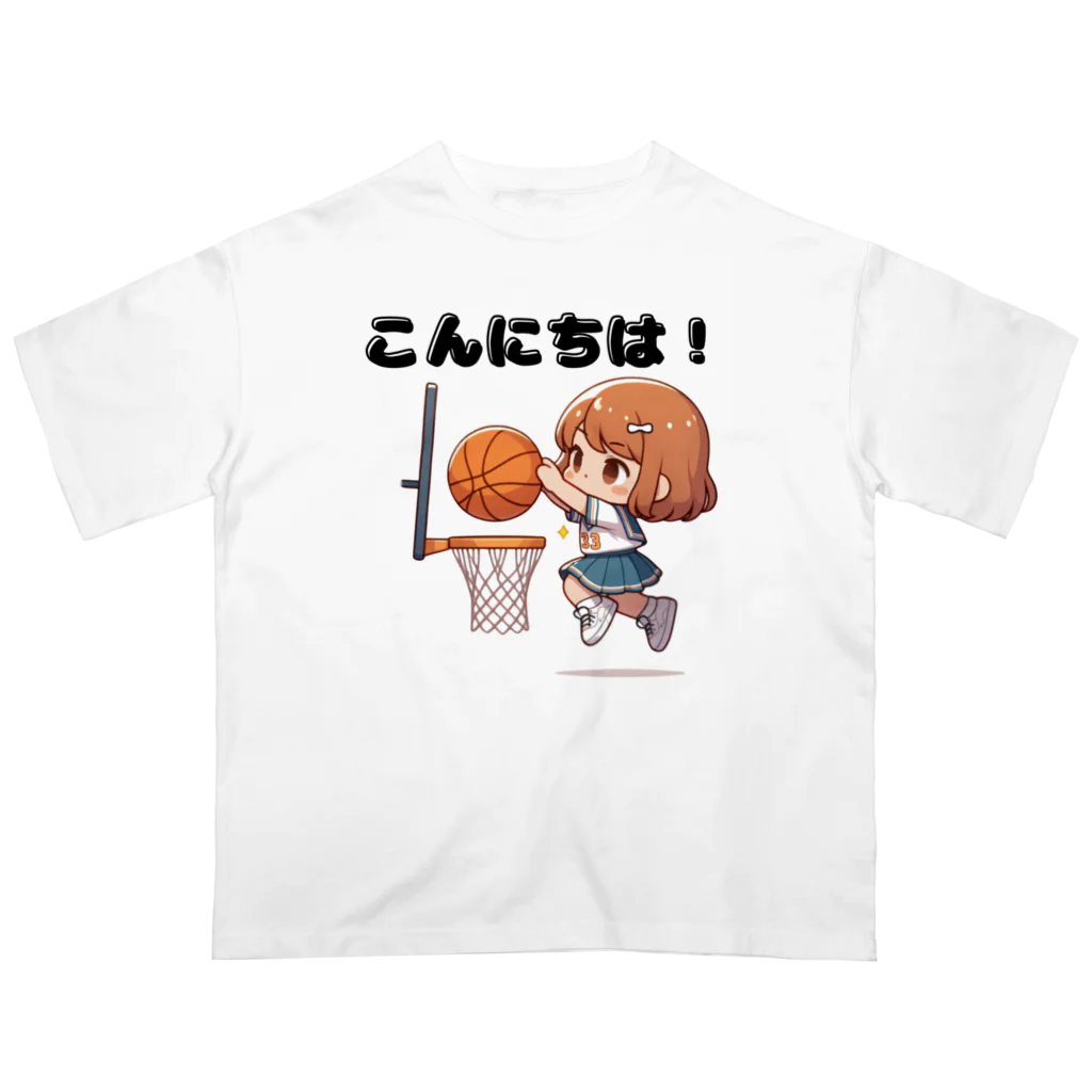 チェリモヤのガールズバスケット オーバーサイズTシャツ