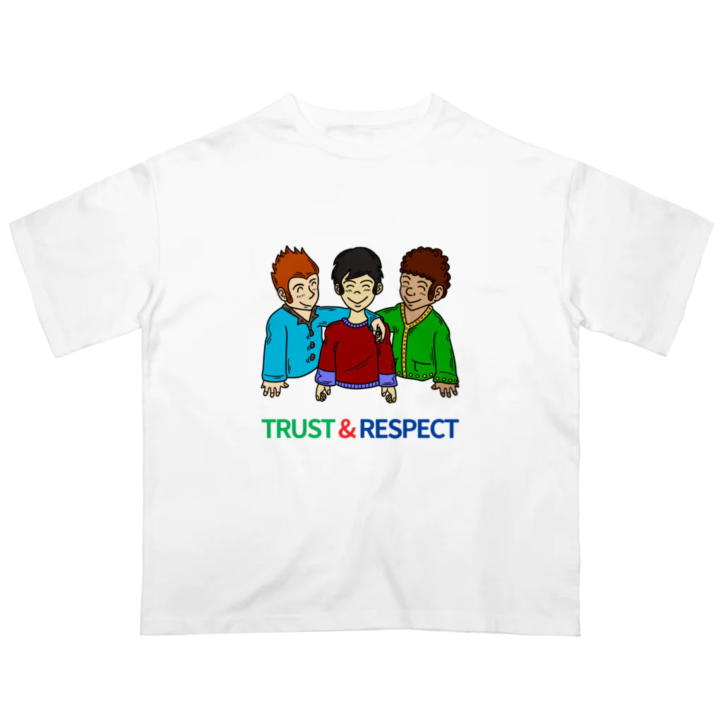 AwagoModeのTRUST&RESPECT Type1 (8) オーバーサイズTシャツ