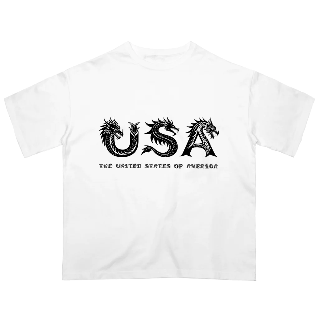 AwagoModeのUSA (The United States of America) Type1 (10) オーバーサイズTシャツ