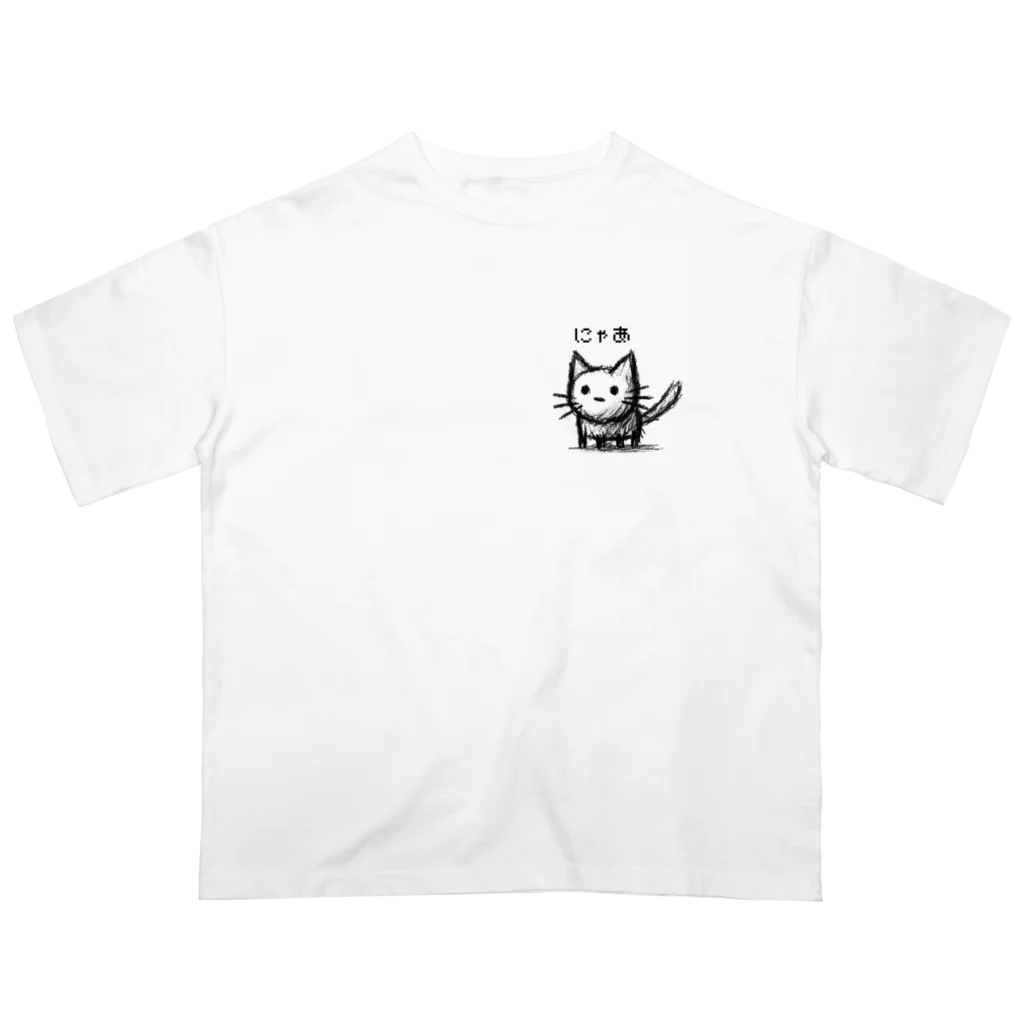 @猫グッズ製作所のねこ落書き2 Oversized T-Shirt