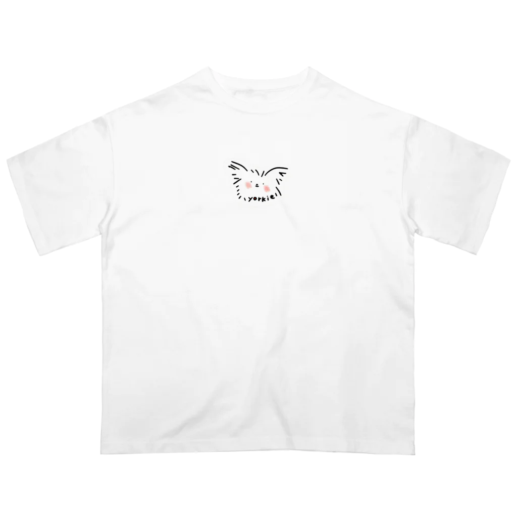 popokoroのヨーキー愛 オーバーサイズTシャツ