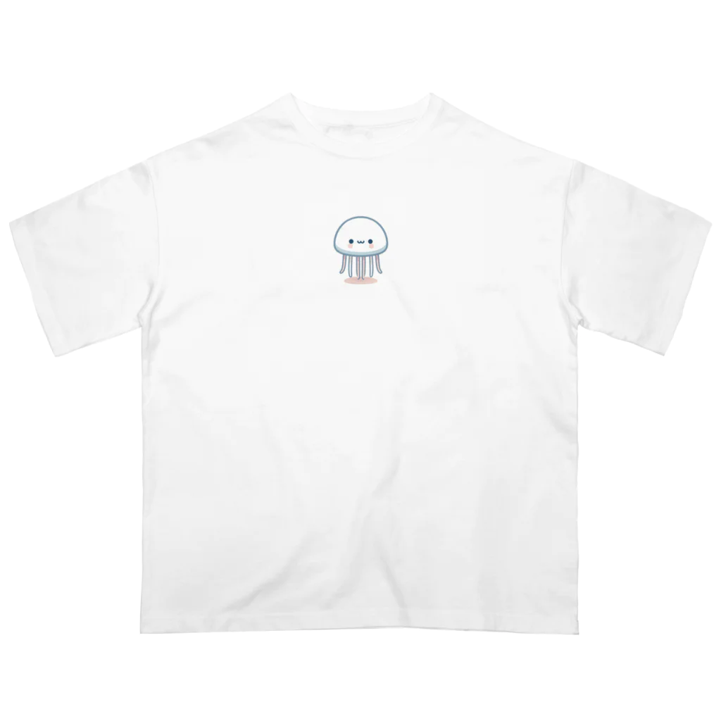 わくわく海の雑貨屋のゆるゆるクラゲちゃん オーバーサイズTシャツ