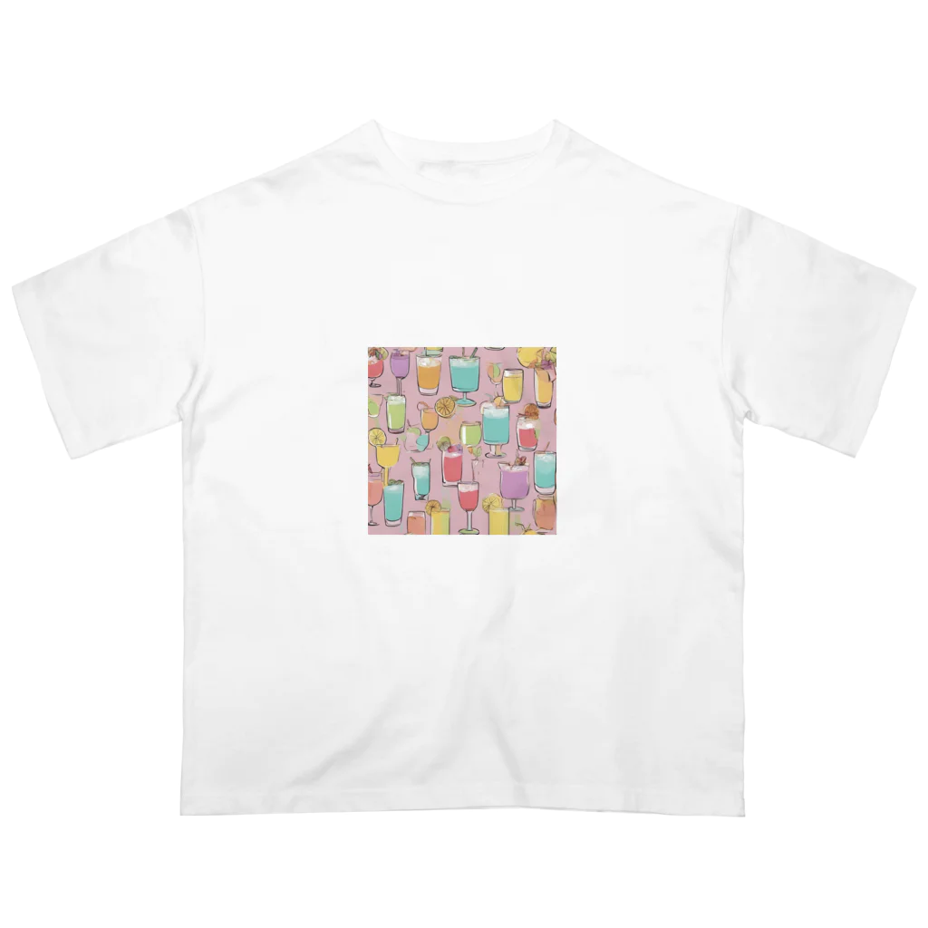 Lapin Lapin Lapinのドリンク パステル Oversized T-Shirt