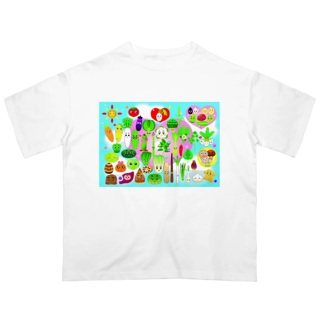 Noriko.lのお野菜オールスターズ Oversized T-Shirt