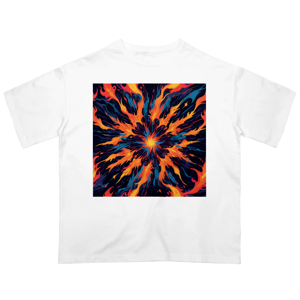 AI Fantasy Art Shopのart of fire⑤ オーバーサイズTシャツ