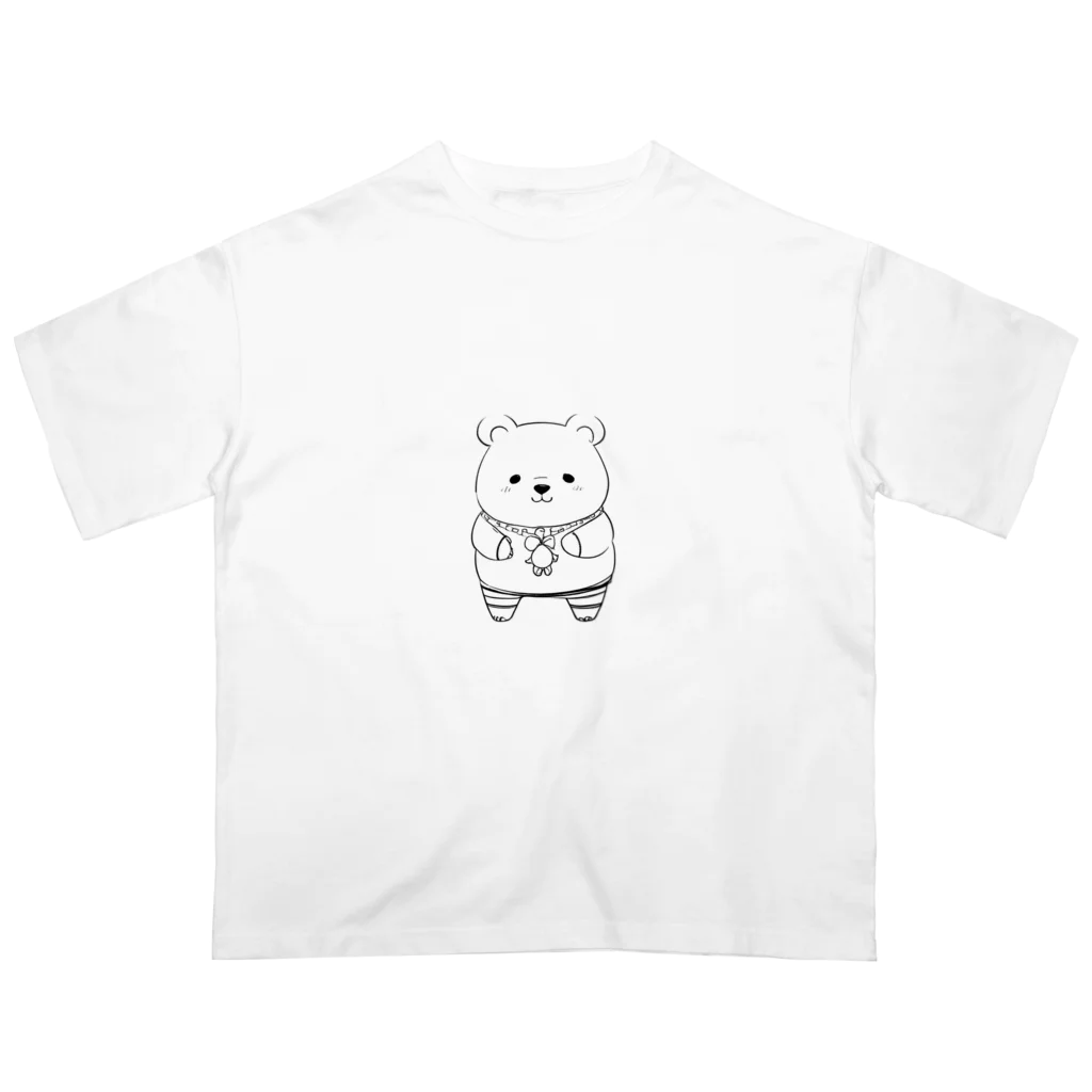 ganeshaのかわいいクマ Oversized T-Shirt