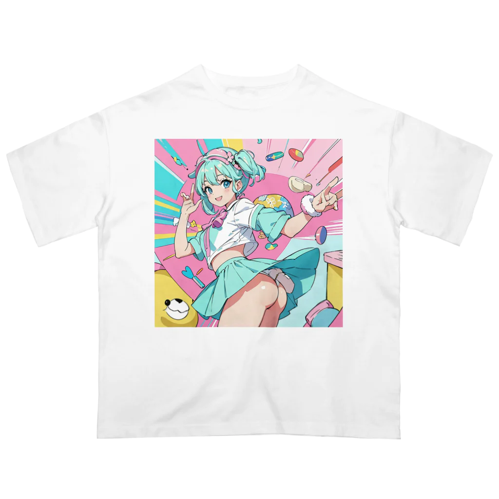 yozoraniyumeoの魔法スイーツ少女 Oversized T-Shirt