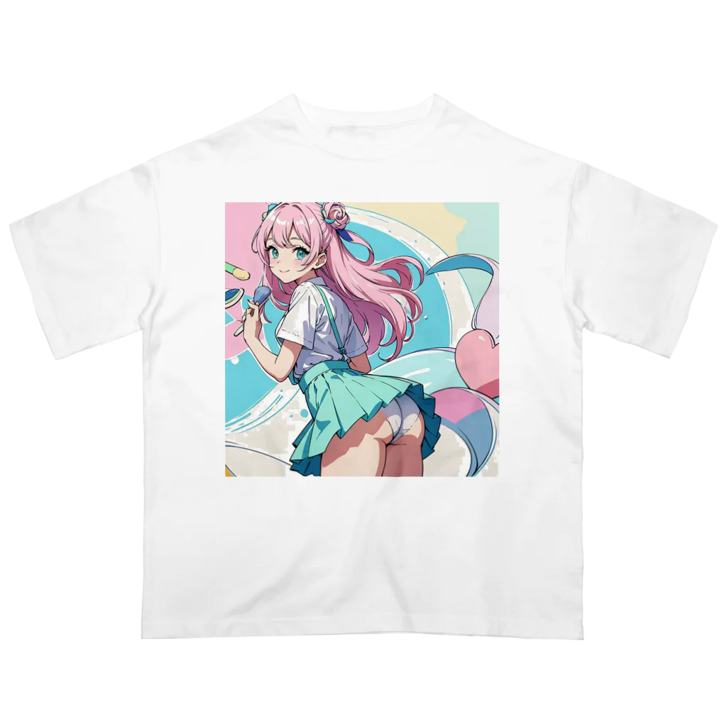 yozoraniyumeoの魔法メイク少女 Oversized T-Shirt