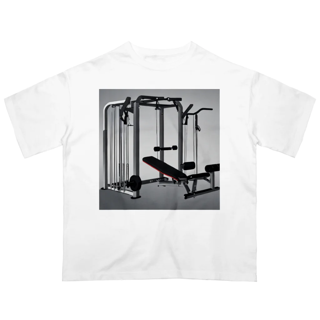 muscle_0419の自宅トレーニング室 オーバーサイズTシャツ