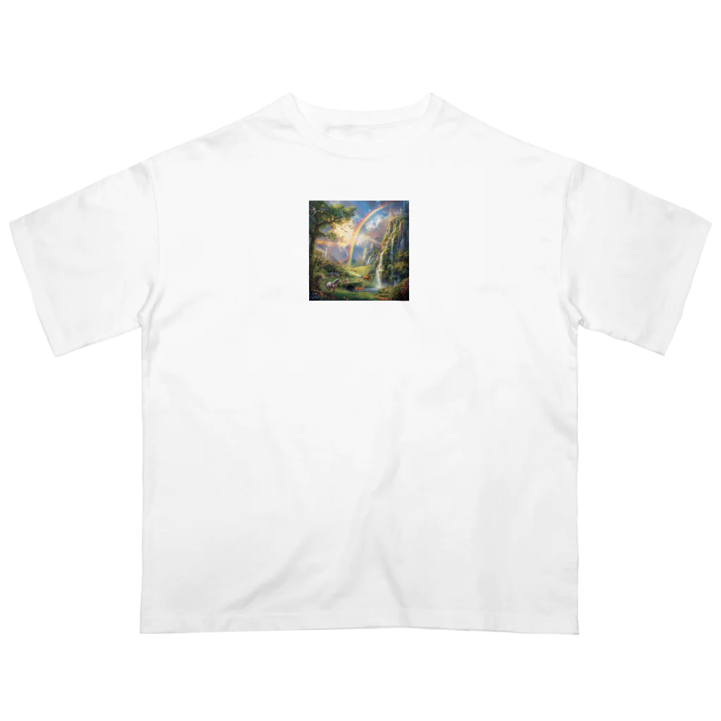 AQUAMETAVERSEの夢の国 オーバーサイズTシャツ