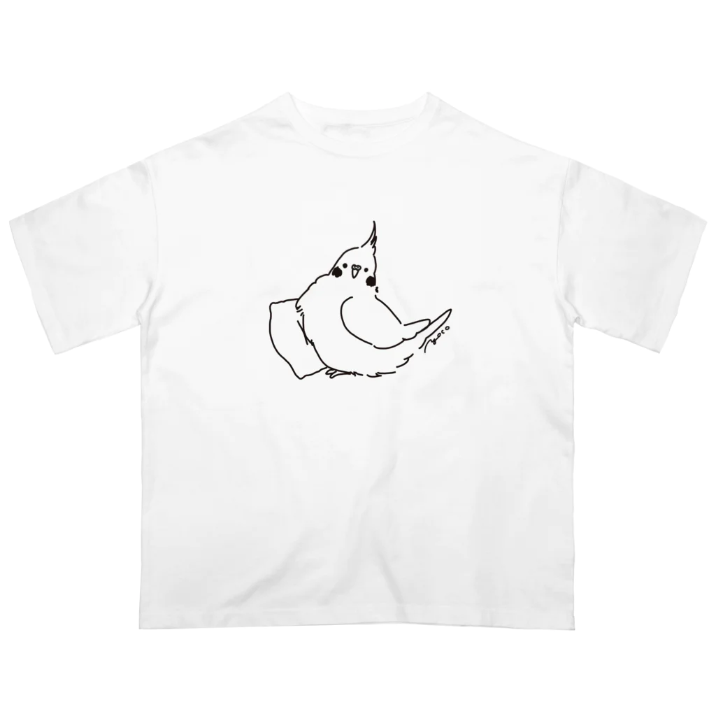 オグチヨーコのクッションとオカメちゃん オーバーサイズTシャツ