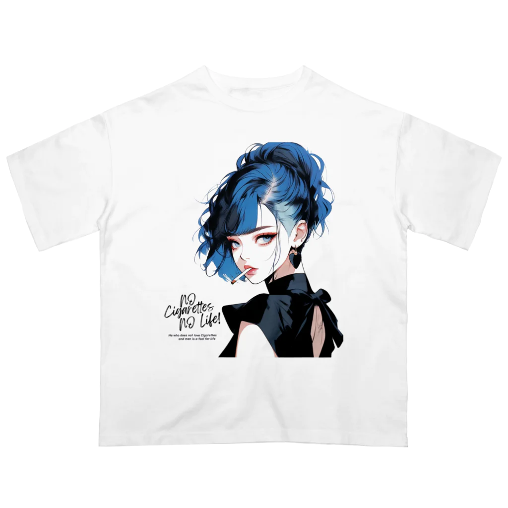 KUSUZINIA'S SHOPのSmoking Lady (Ver.2) Oversized T-Shirt