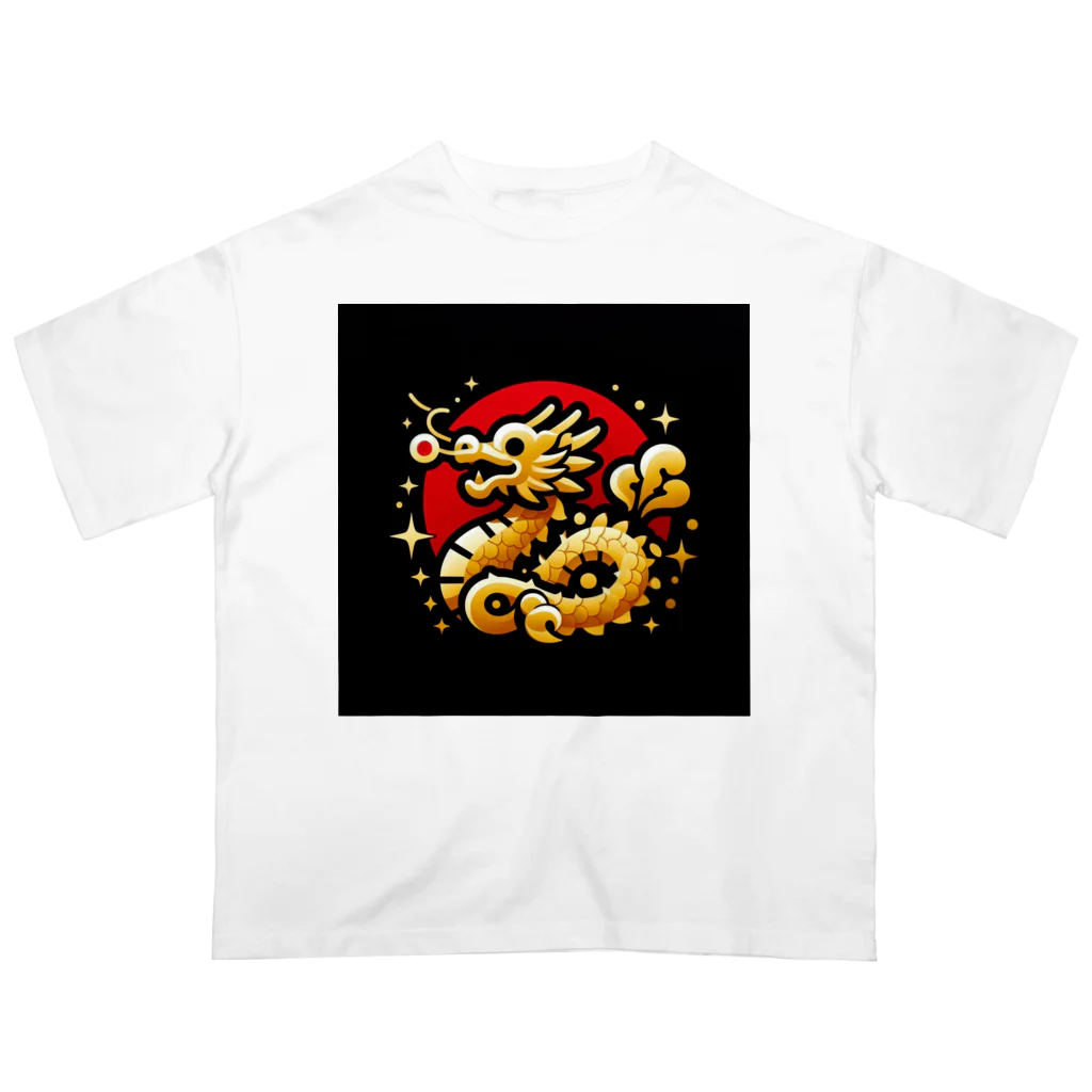 幸福龍神の幸運を呼ぶ金龍ちゃん🐉 オーバーサイズTシャツ