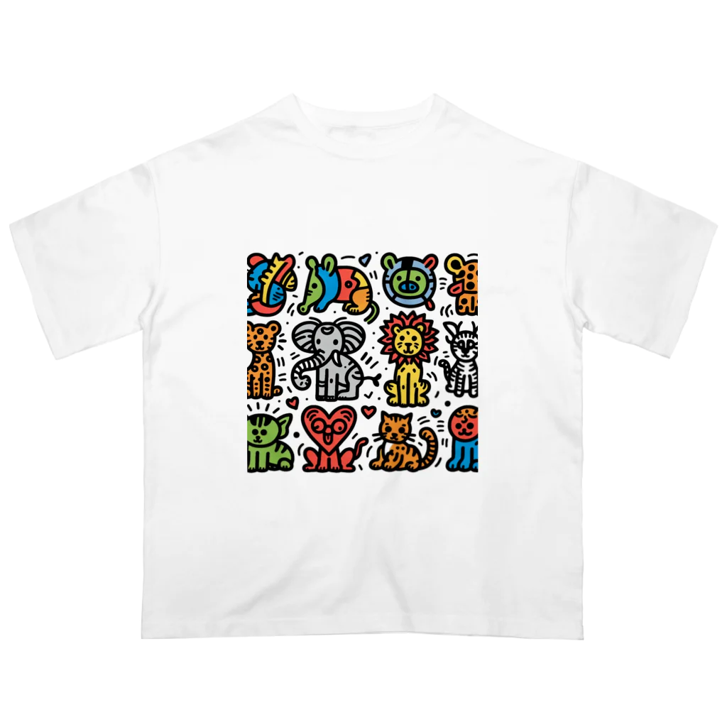 rightOneのアートタイム Oversized T-Shirt