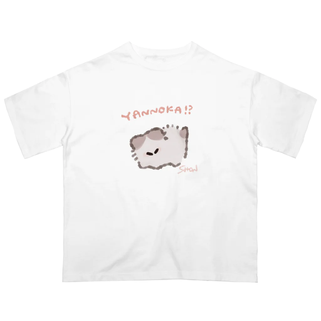 SHONのやんのかぽわぽわ オーバーサイズTシャツ