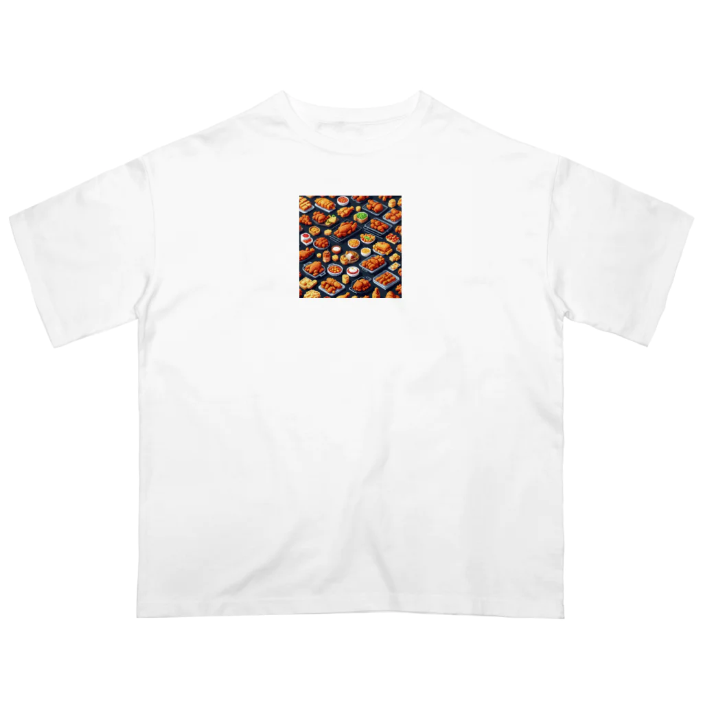 ドット絵賢者のドット絵シリーズ９チキン祭りゴージャスver. Oversized T-Shirt