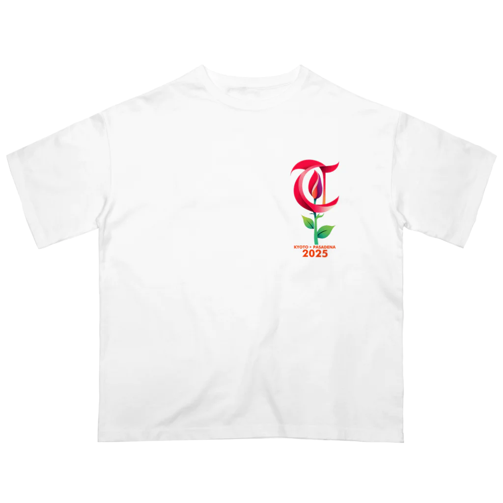 TEKINYANの薔薇のTマーク  オーバーサイズTシャツ