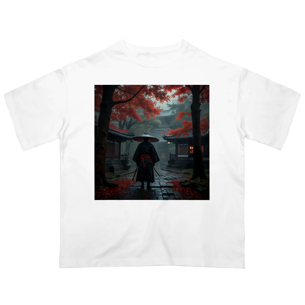 中村マコトの雨の中の侍 Oversized T-Shirt