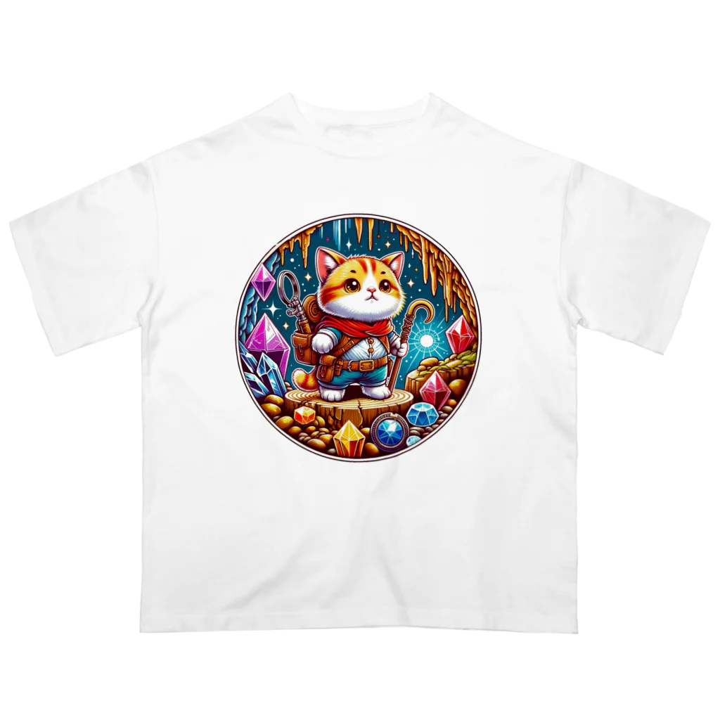 Coco&Mico Companyの冒険のドワーフキャット Tシャツ - 子ども用 オーバーサイズTシャツ