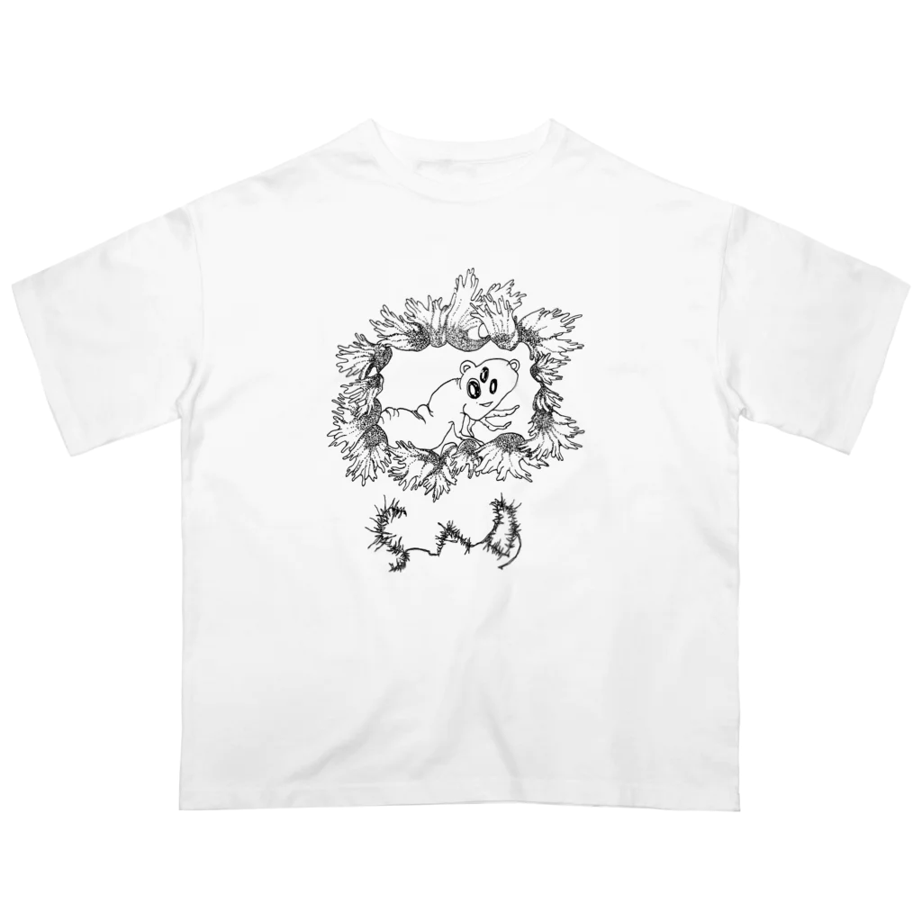 ザクザク卑弥呼のsad黒文字 Oversized T-Shirt