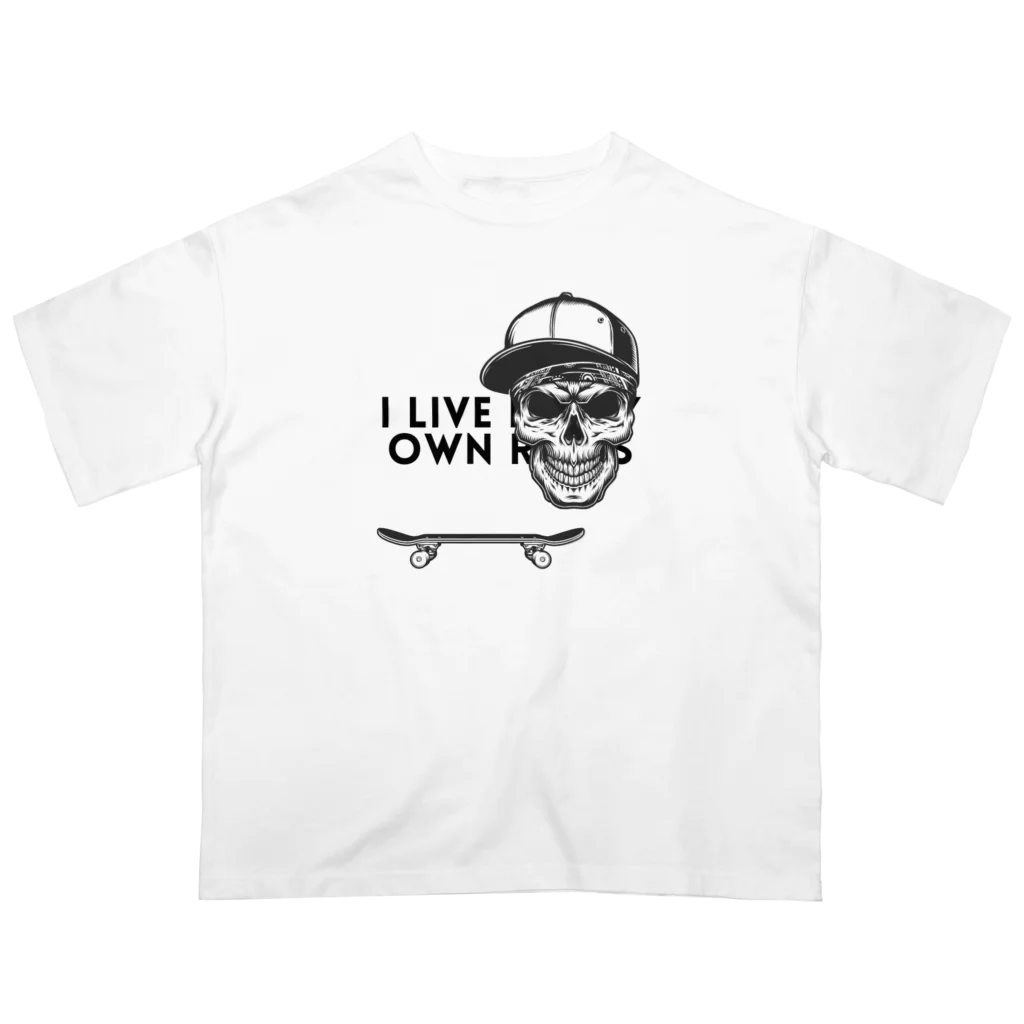 CHIBE86の "I live by my own rules." オーバーサイズTシャツ