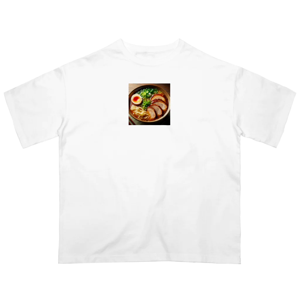 ザキ山の集え。ラーメン好きによるラーメングッズ Oversized T-Shirt