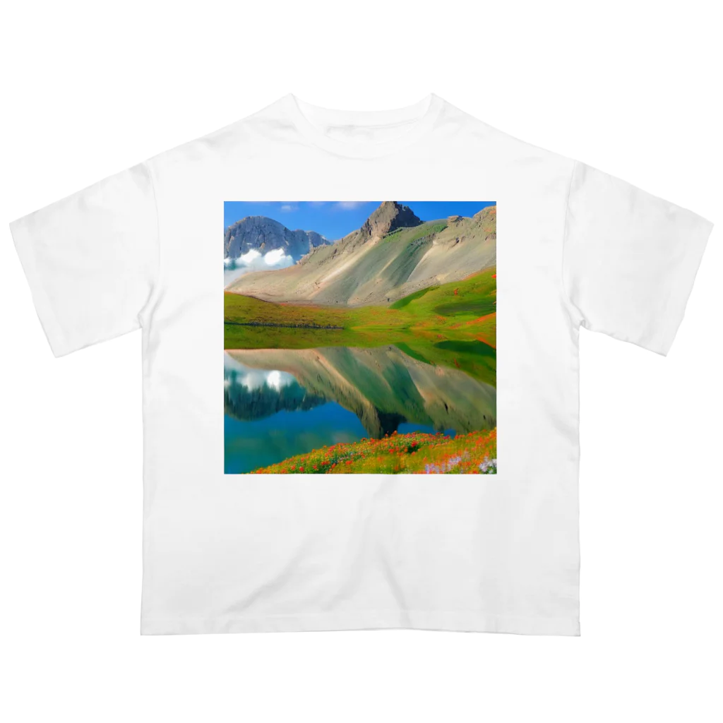 Rパンダ屋の「美しい風景」グッズ オーバーサイズTシャツ