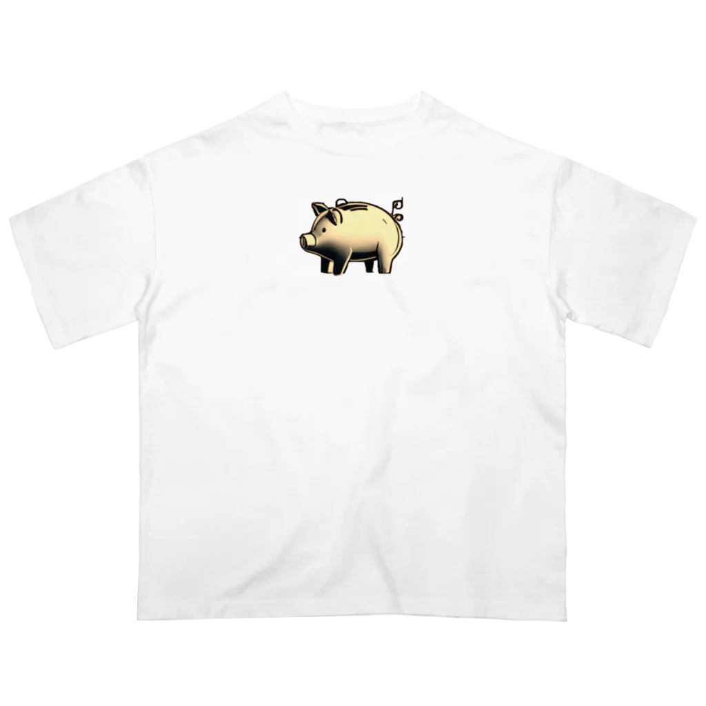 NaROOMの幸せのブタさん🐖💗 -ブロンズ オーバーサイズTシャツ