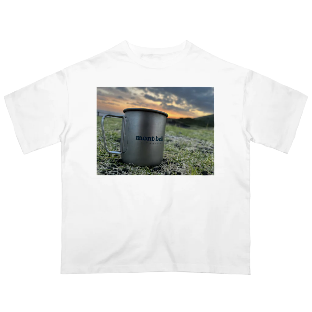 misawashopの島の夕焼け Oversized T-Shirt