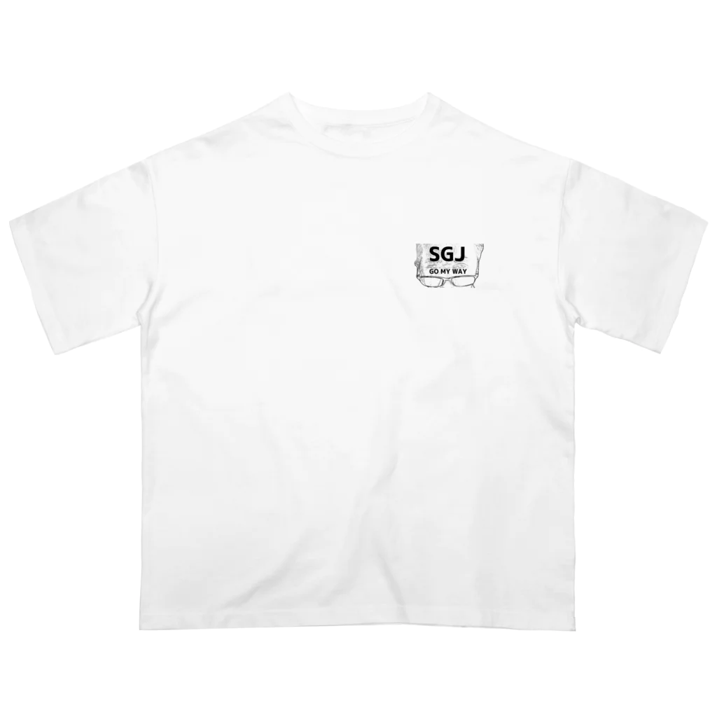 WJHFのSGJ  super ganko jiji  スーパーガンコジジイ Oversized T-Shirt