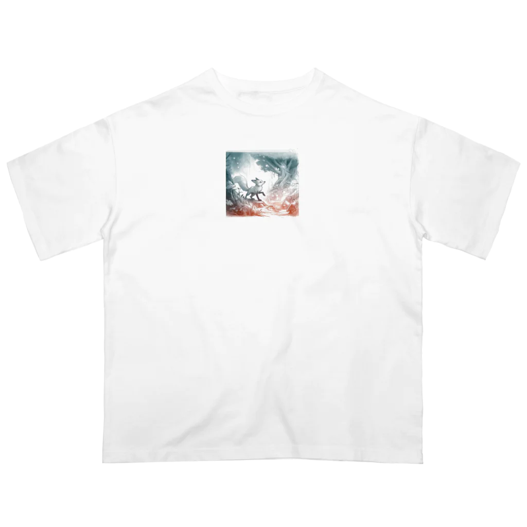 R Uの狐の冒険：魔法の森 Oversized T-Shirt