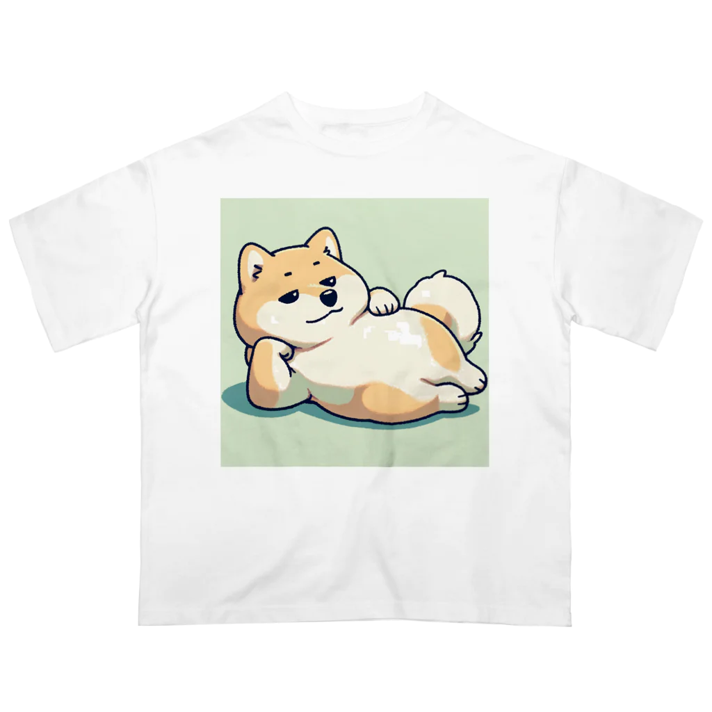 aikuの海外風ダラダラわんちゃん オーバーサイズTシャツ