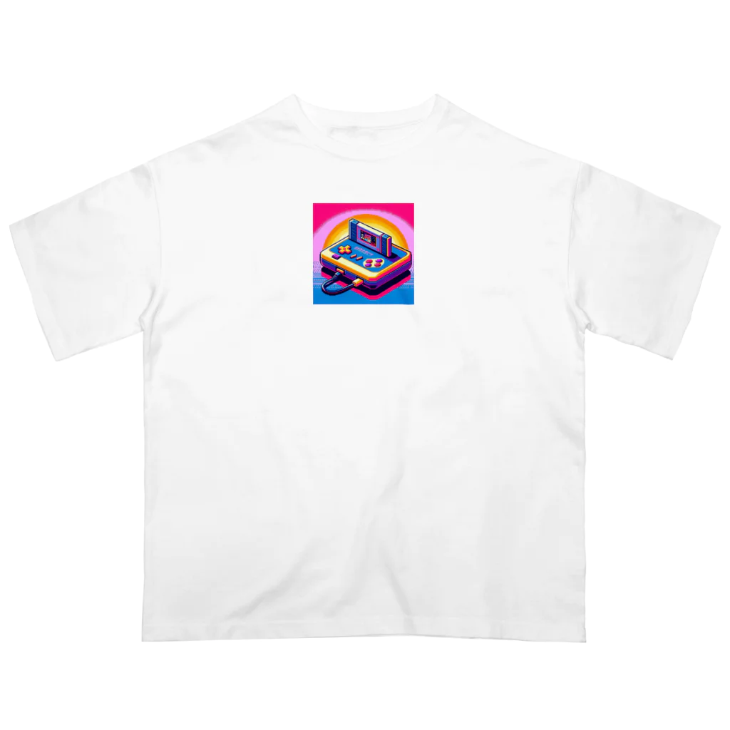 ドット職人のピクセルアート　レトロゲーム Oversized T-Shirt