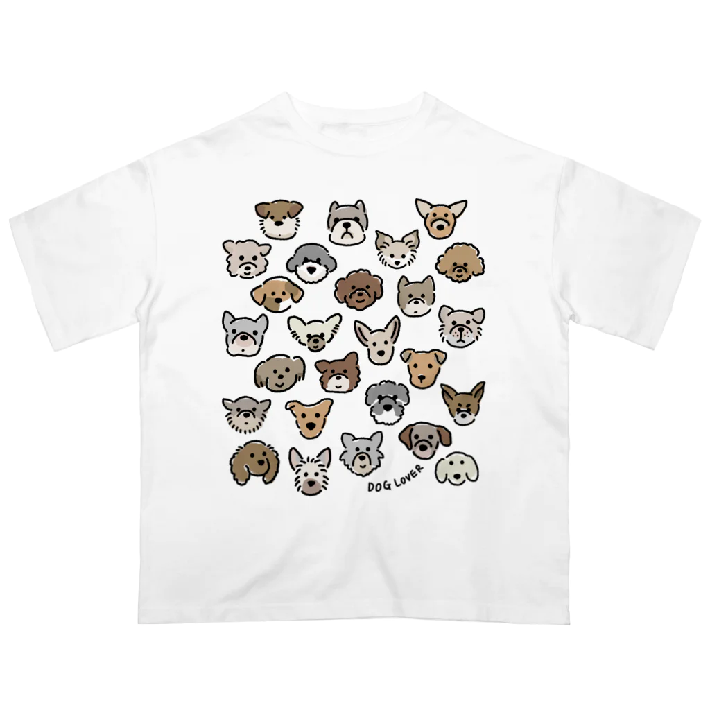 suzuki miroの犬がいっぱい オーバーサイズTシャツ