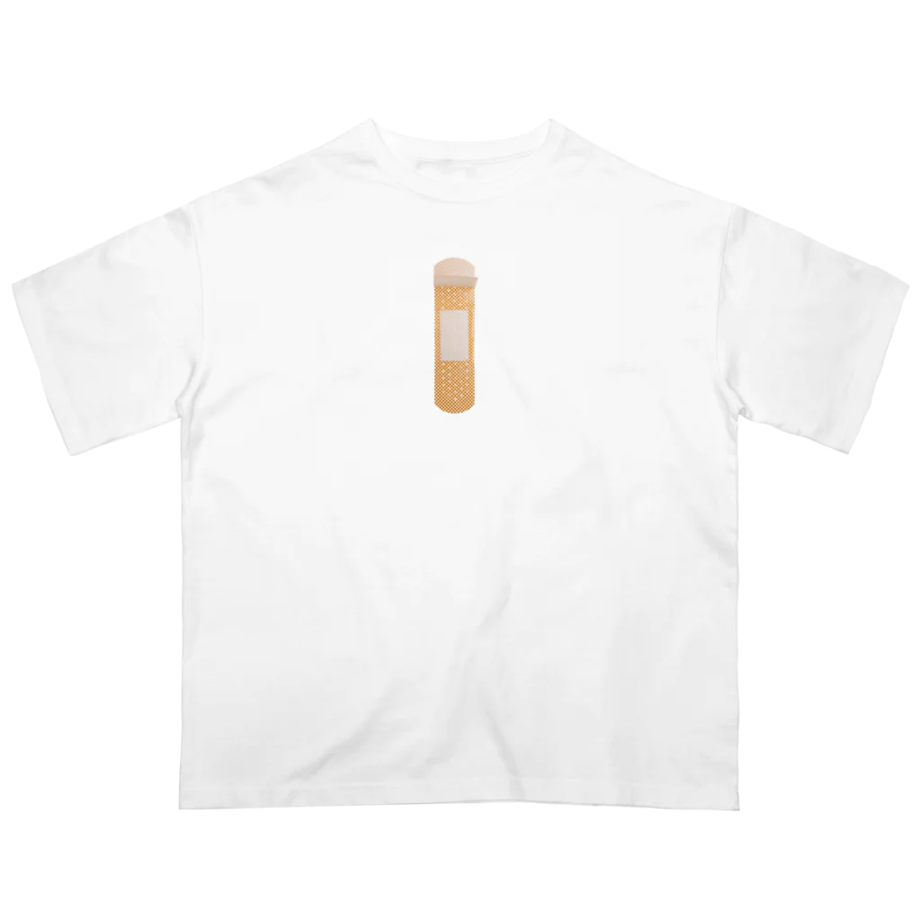 BAN創 & Co. ⚠️の絆創膏 実写 (タテ) オーバーサイズTシャツ